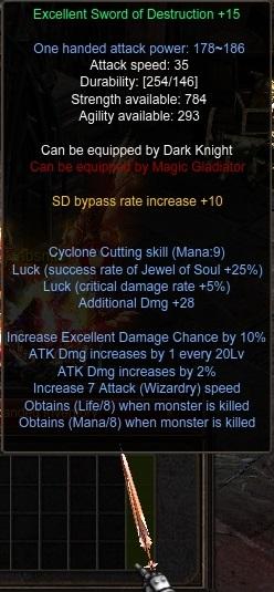 Excellent Sword of Desctruction